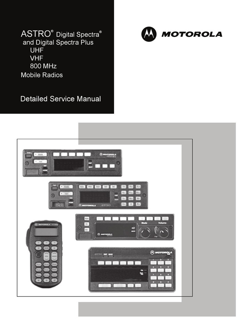 Motorola ASTRO Digital Spectra Plus Operating and maintenance manual