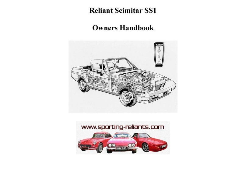 Reliant Scimitar SS1 Owner's handbook