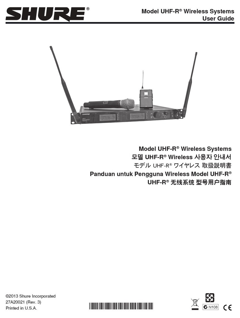 Shure UHF-R Wireless user guide