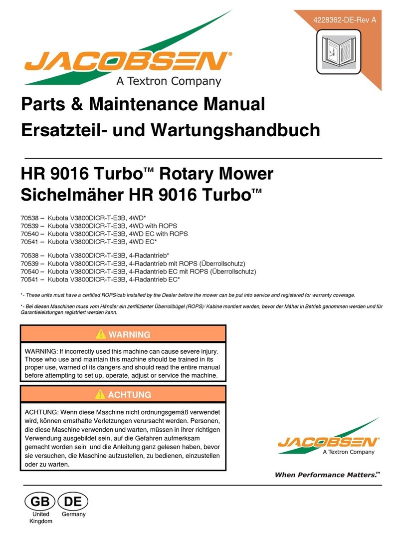 Jacobsen HR 9016 Turbo 70538 User manual