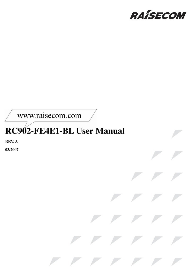 Raisecom RC902-FE4E1-BL user manual