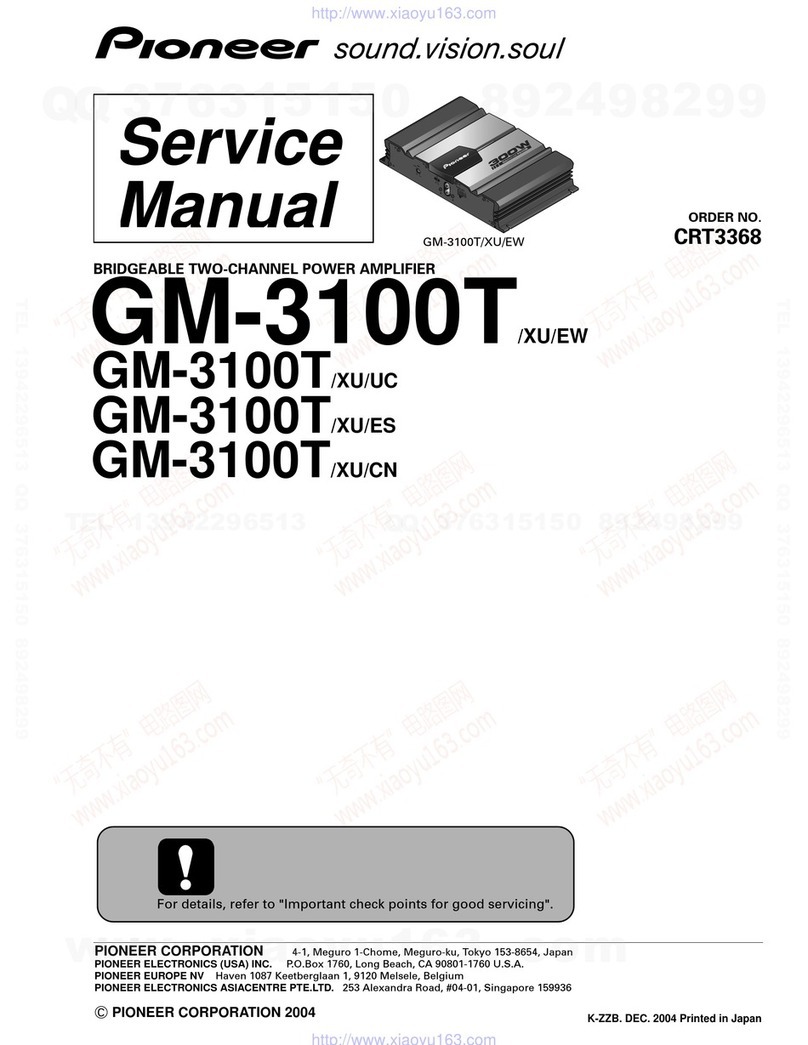 Pioneer GM-3100T User manual
