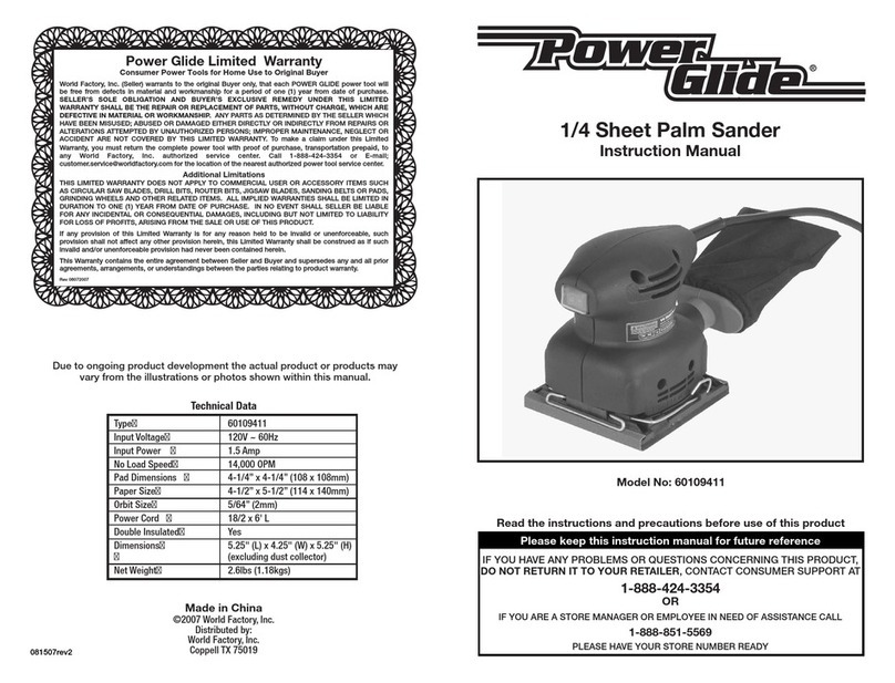Power Glide 60109411 instruction manual