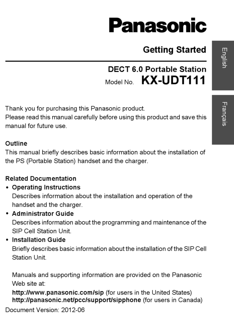 Panasonic KX-UDT111 User manual Panasonic KX-UDT111 User manual