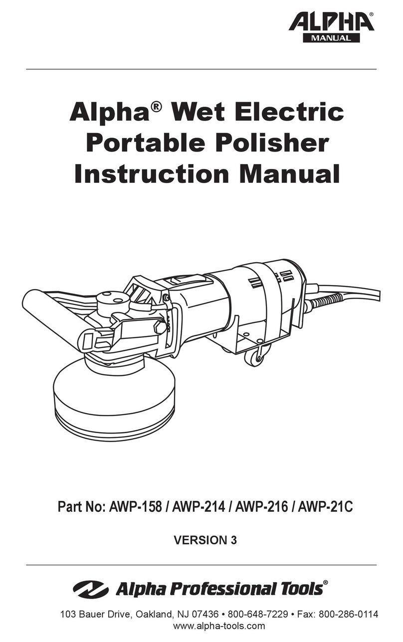 Alpha AWP-158 instruction manual