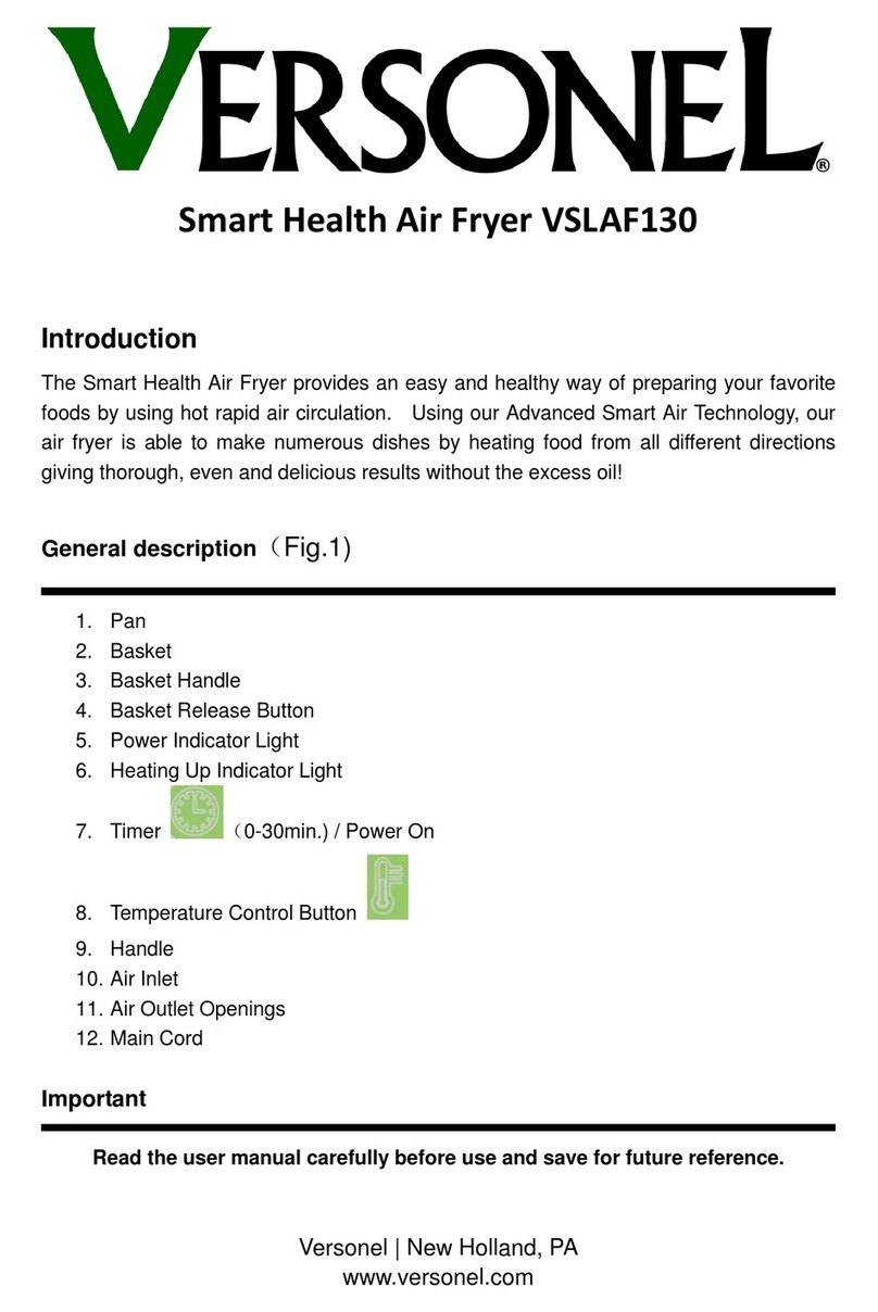 Versonel VSLAF130 instruction manual