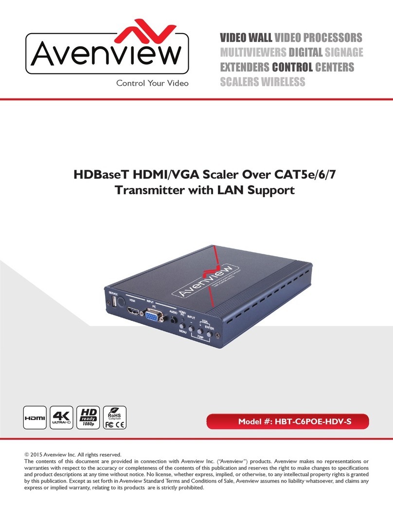 Avenview HBT-C6POE-HDV-S instruction manual