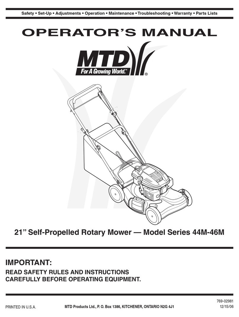 MTD 54M Series Operator's manual