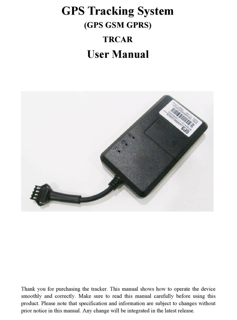 Track Vip TRCAR User manual