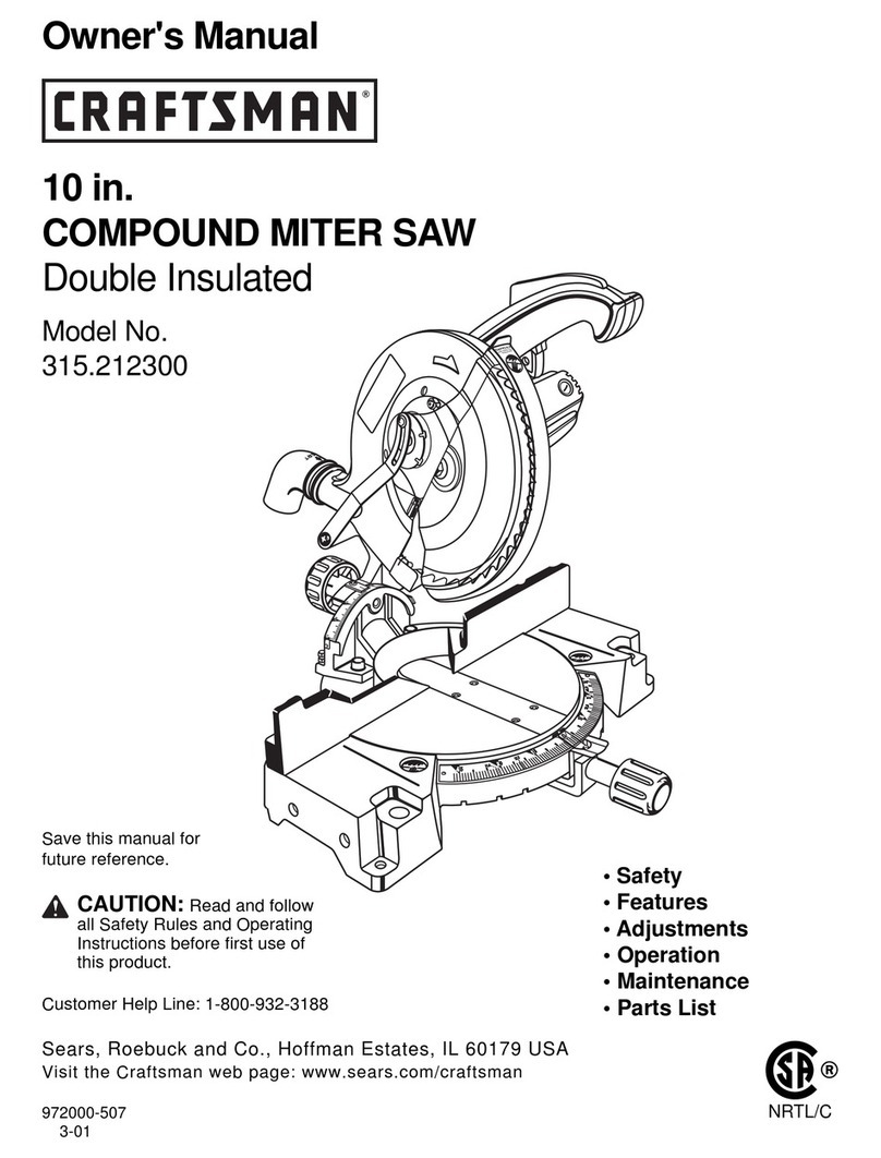 Craftsman 315.212300 User manual