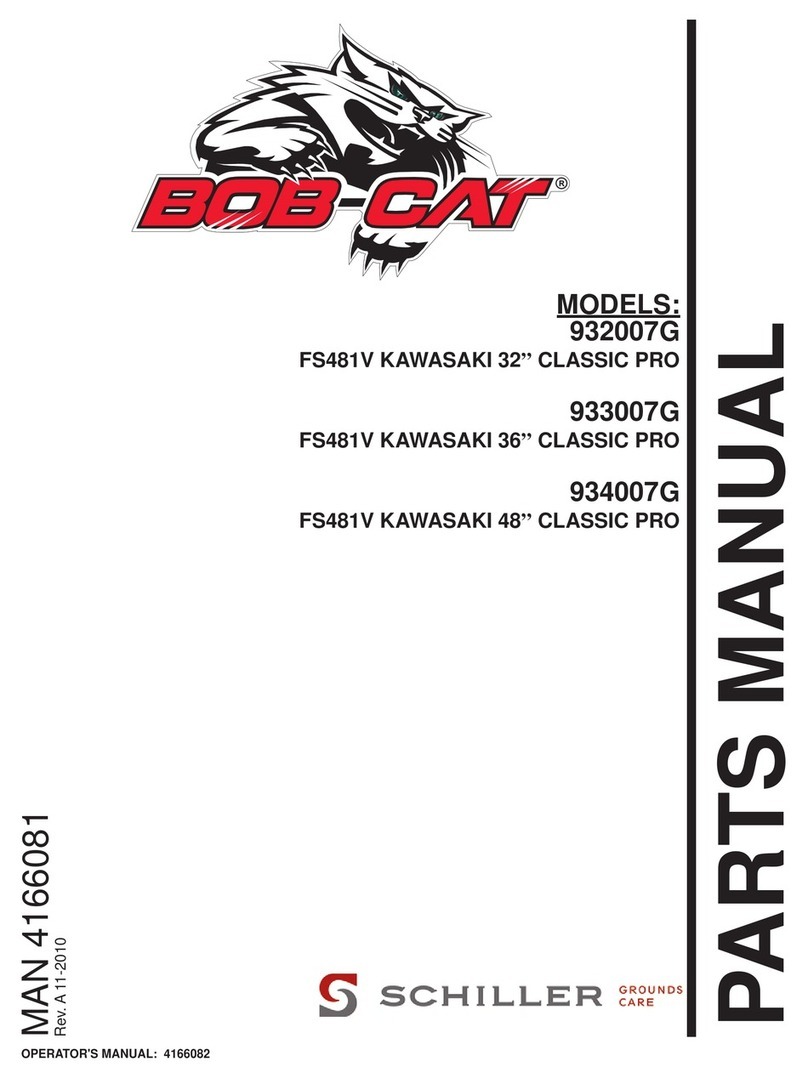 Schiller Grounds Care Bob-Cat CLASSIC PRO 932007G parts manual