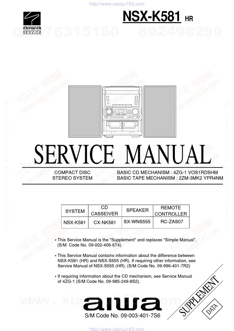 Aiwa NSX-K581 User manual