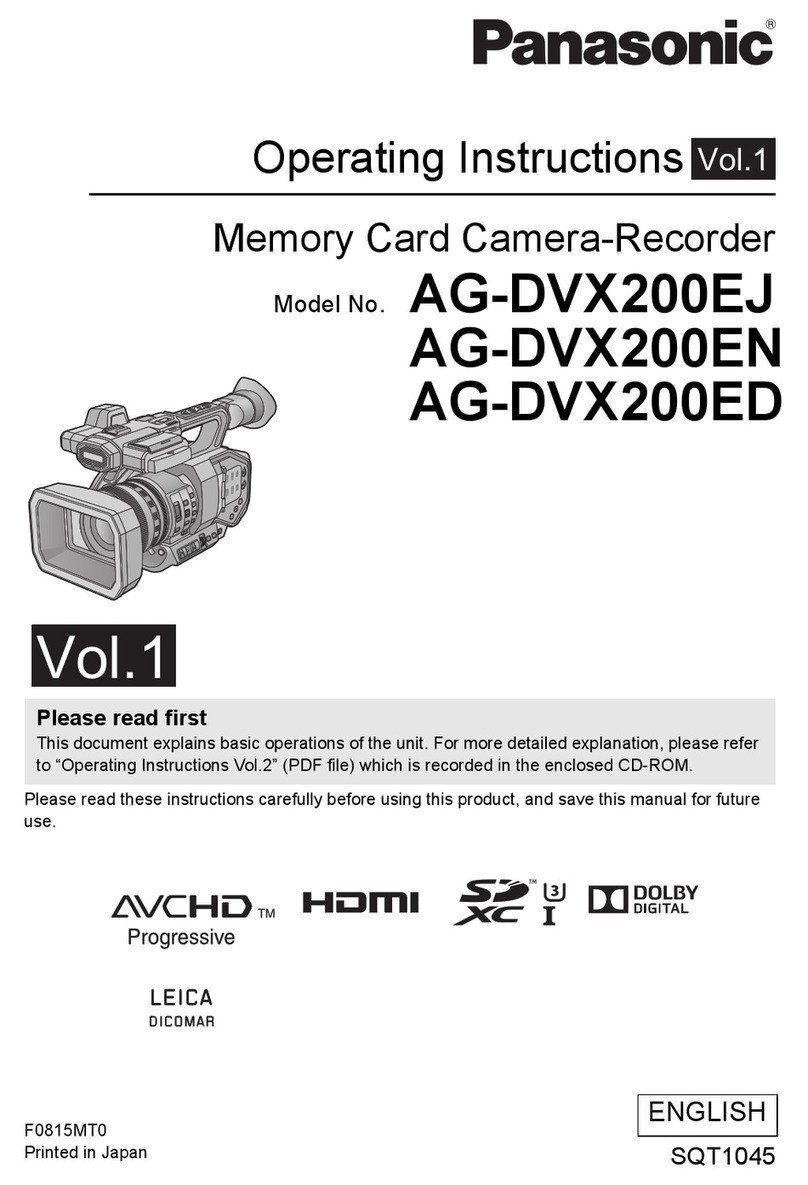 Panasonic AG-DVX200EJ User manual
