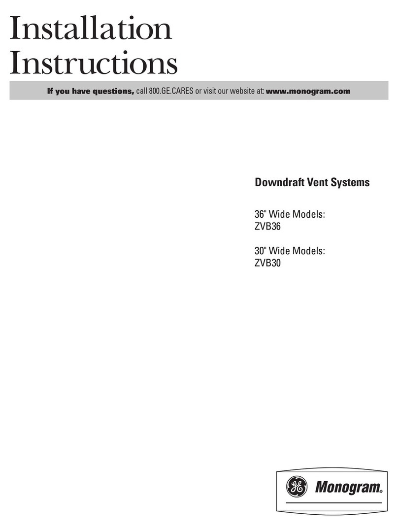 Monogram ZVB36 installation instructions