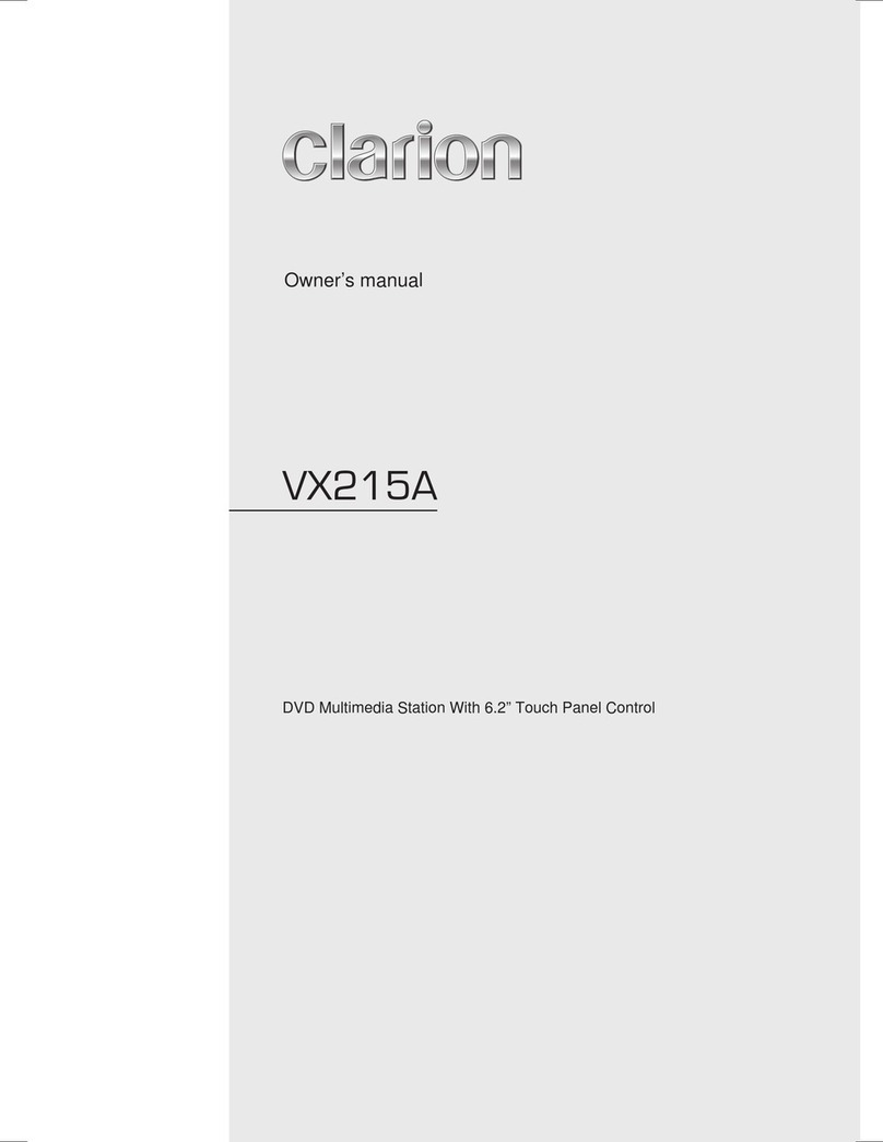 Clarion VX215A owner's manual