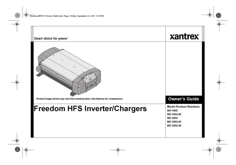 Xantrex 807-1055 owner's guide