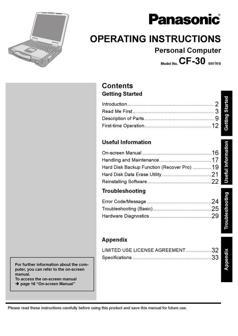 Panasonic CF-30 Series User manual
