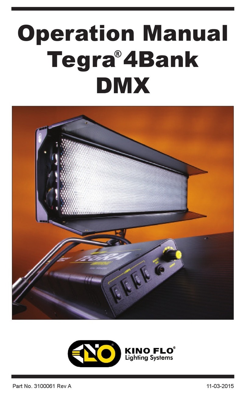 Kino Flo tegra 4bank dmx User manual