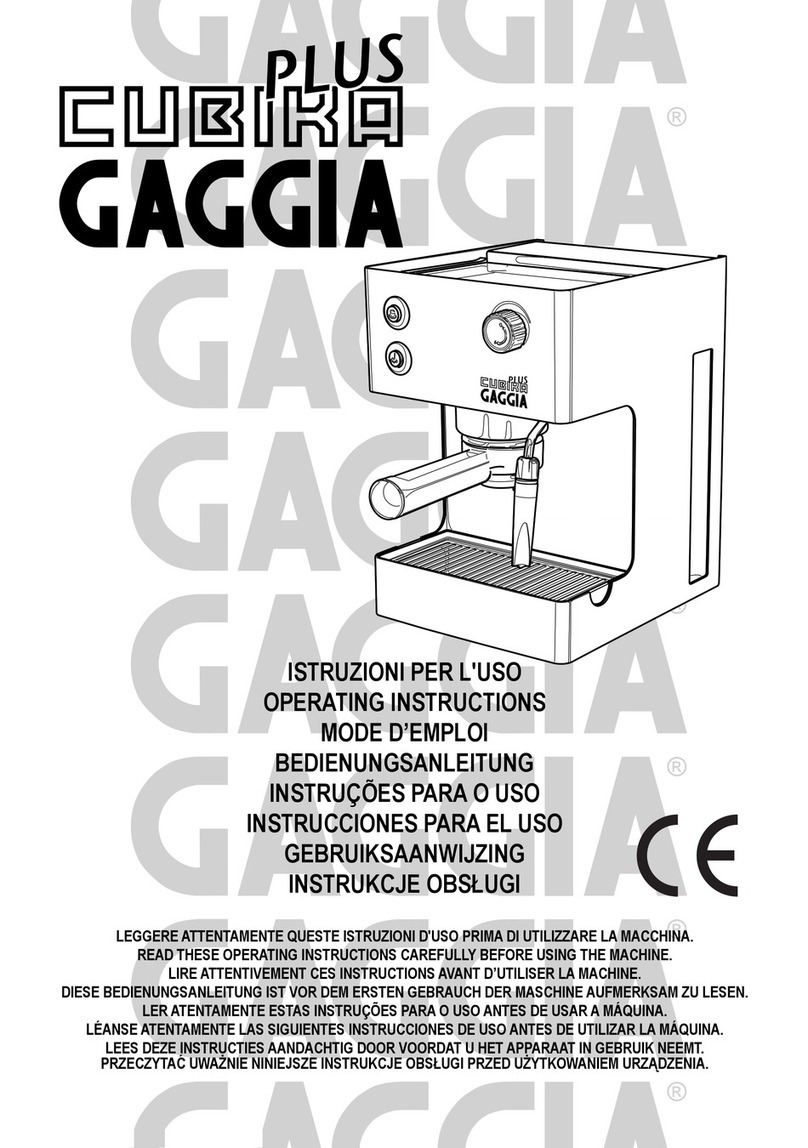 Gaggia cubika plus User manual