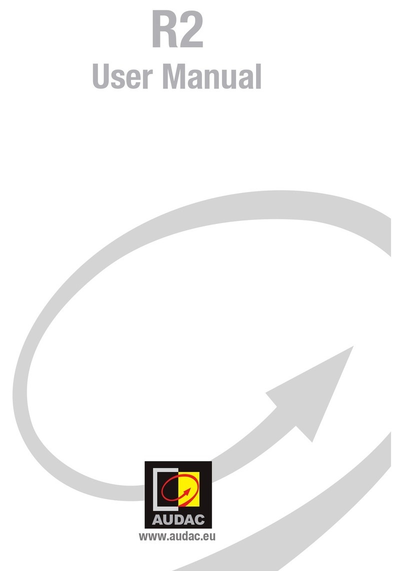 AUDAC R2 user manual