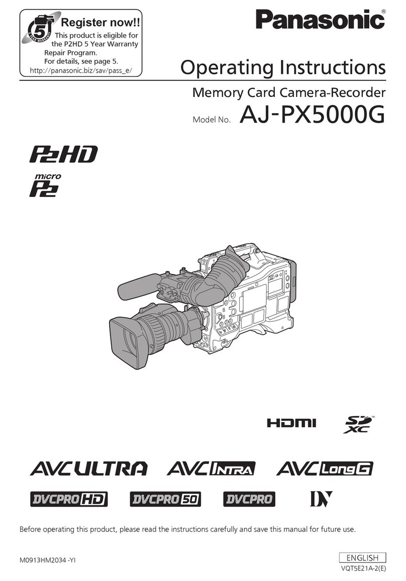 Panasonic AJ-PX5000G User manual Panasonic AJ-PX5000G User manual
