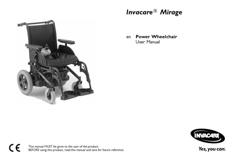 Invacare Mirage User manual