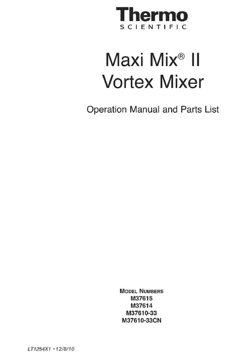 Thermo Maxi Mix II Operations manual & parts list