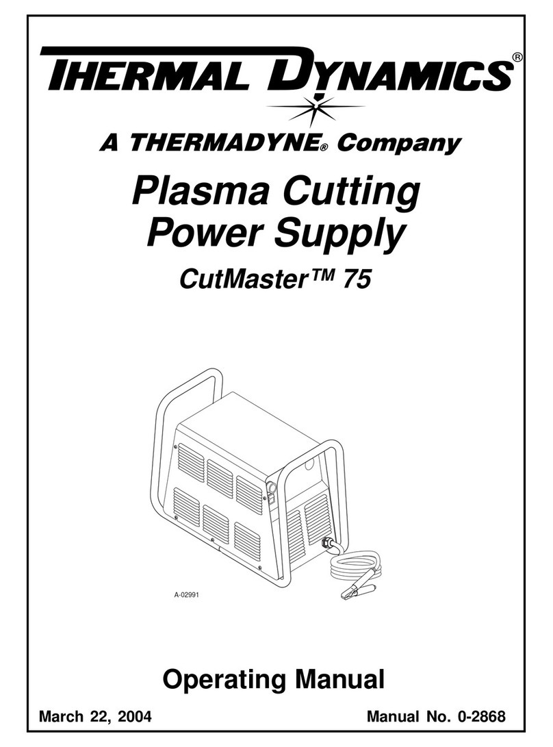 Thermal Dynamics CutMaster 75 User manual