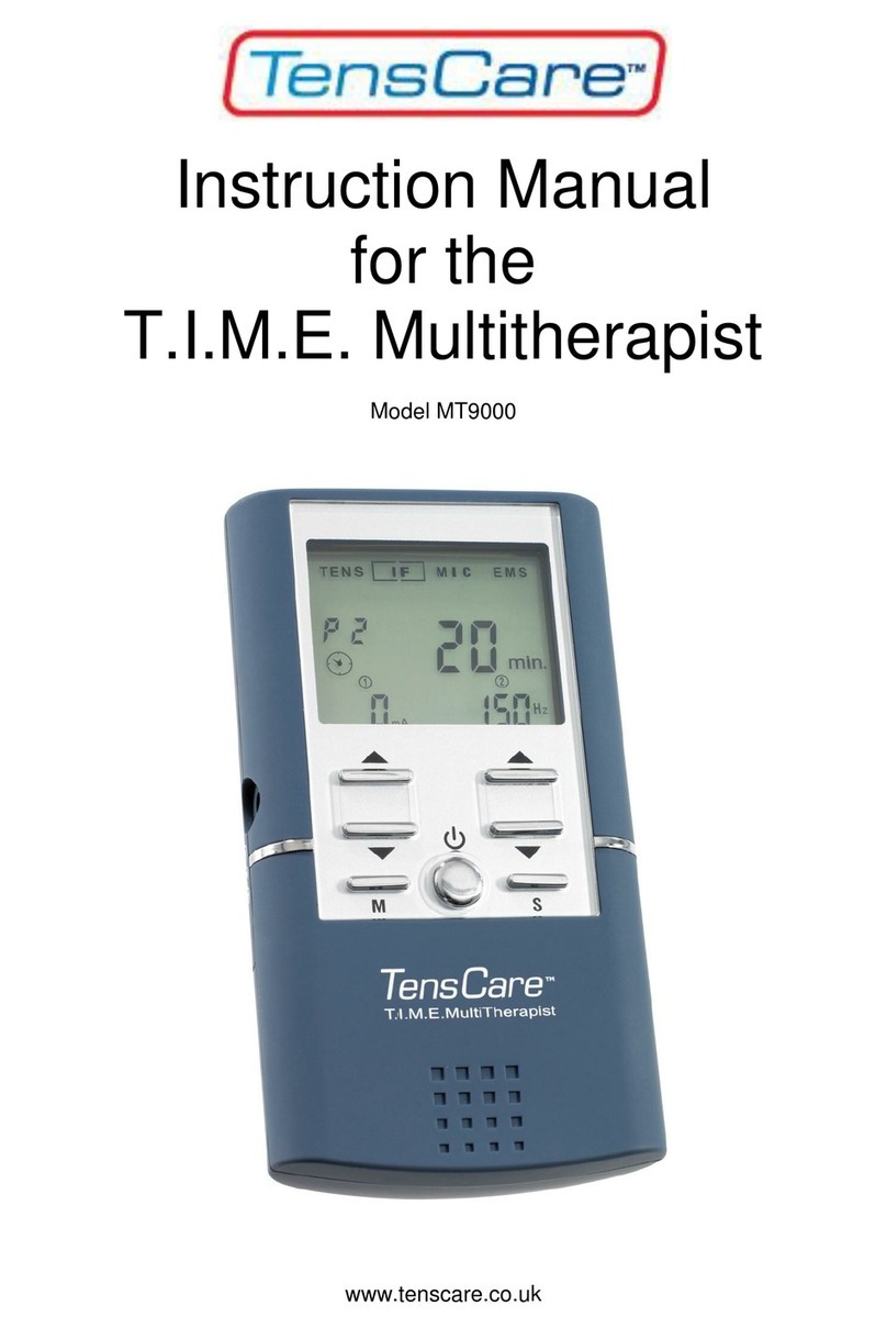 TensCare MT9000 instruction manual TensCare MT9000 instruction manual