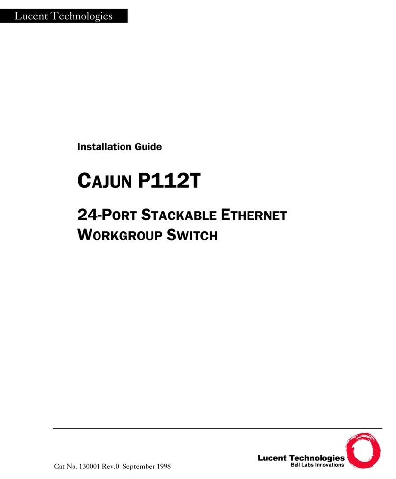 Lucent Technologies Cajun P112T User manual Lucent Technologies Cajun P112T User manual
