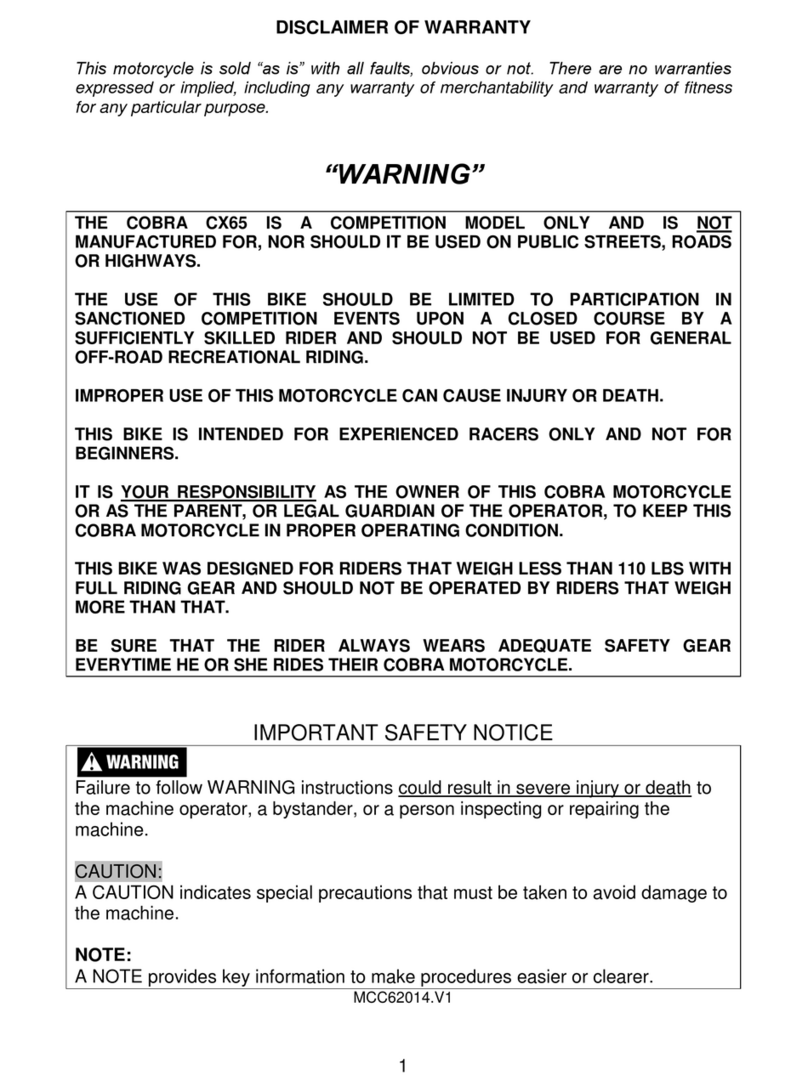 Cobra CX65 User manual Cobra CX65 User manual
