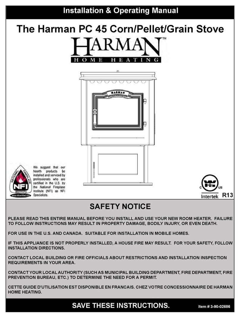 Harman Home Heating PC 45 Installation & operating manual