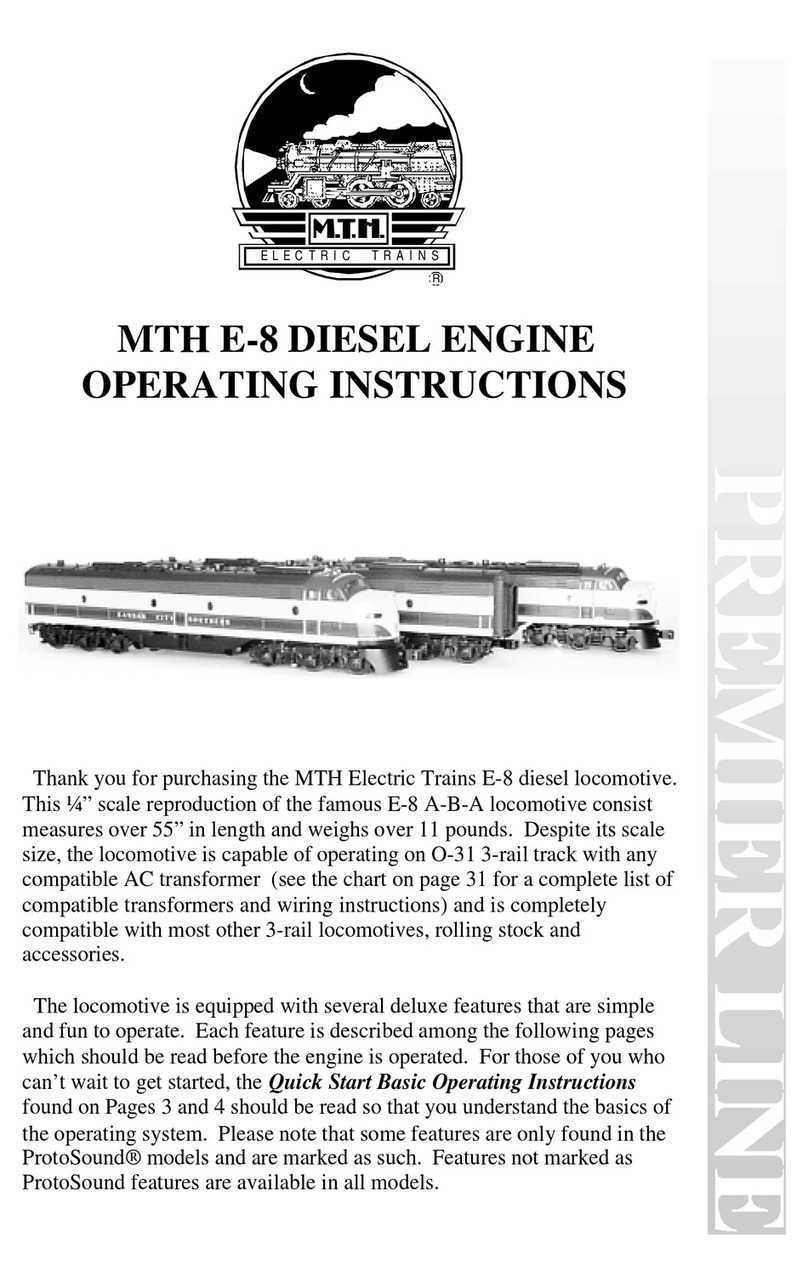 M.T.H. E-8 DIESEL ENGINE operating instructions