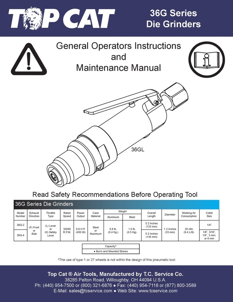 TOP CAT 36G-2 General Operators Instructions and Maintenance Manual