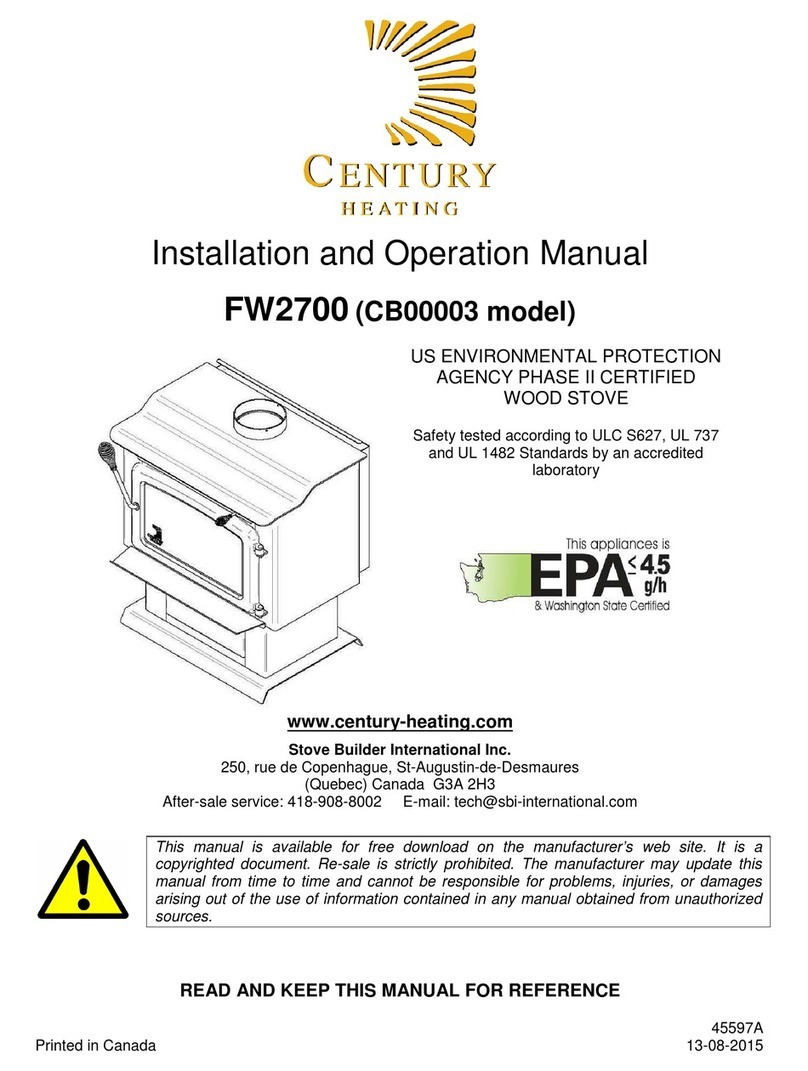 Century Heating CB00003 Installation and operation manual Century Heating CB00003 Installation and operation manual