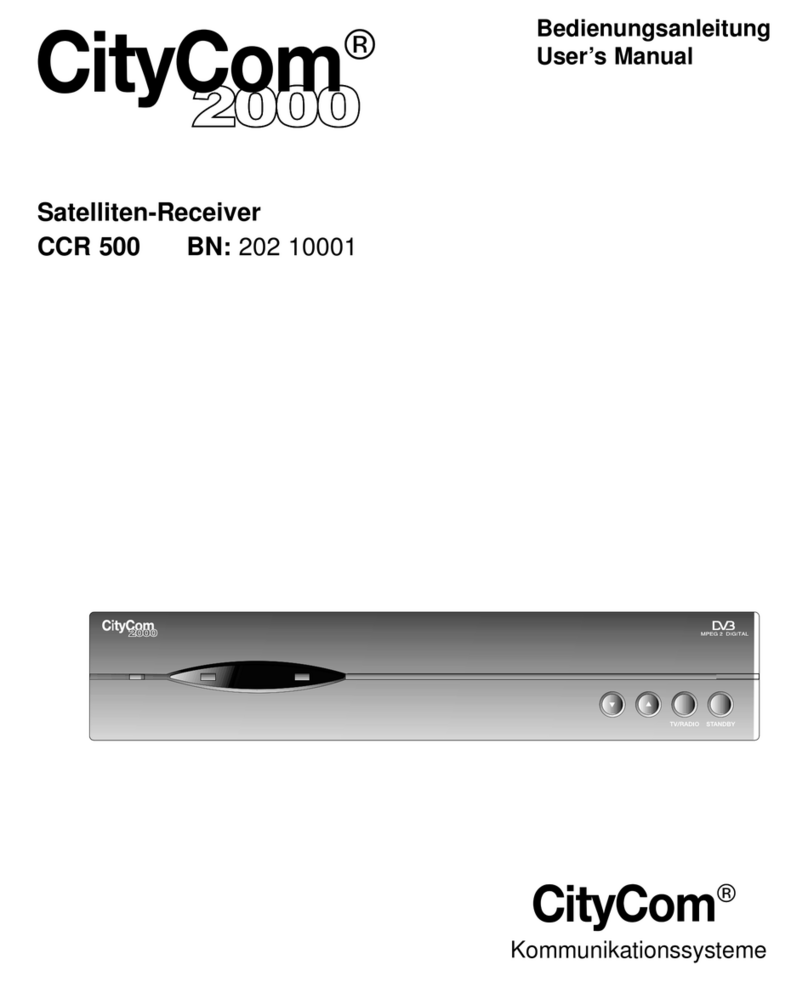 CityCom 2000 CCR 500 User manual