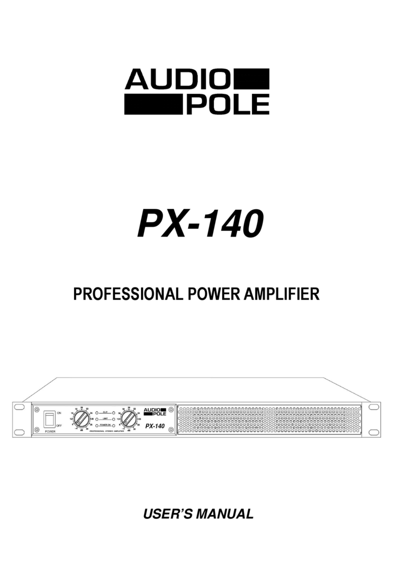 Audiopole PX-140 user manual
