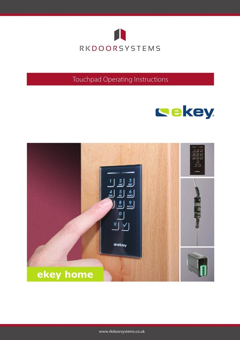 eKey home FS OM operating instructions eKey home FS OM operating instructions