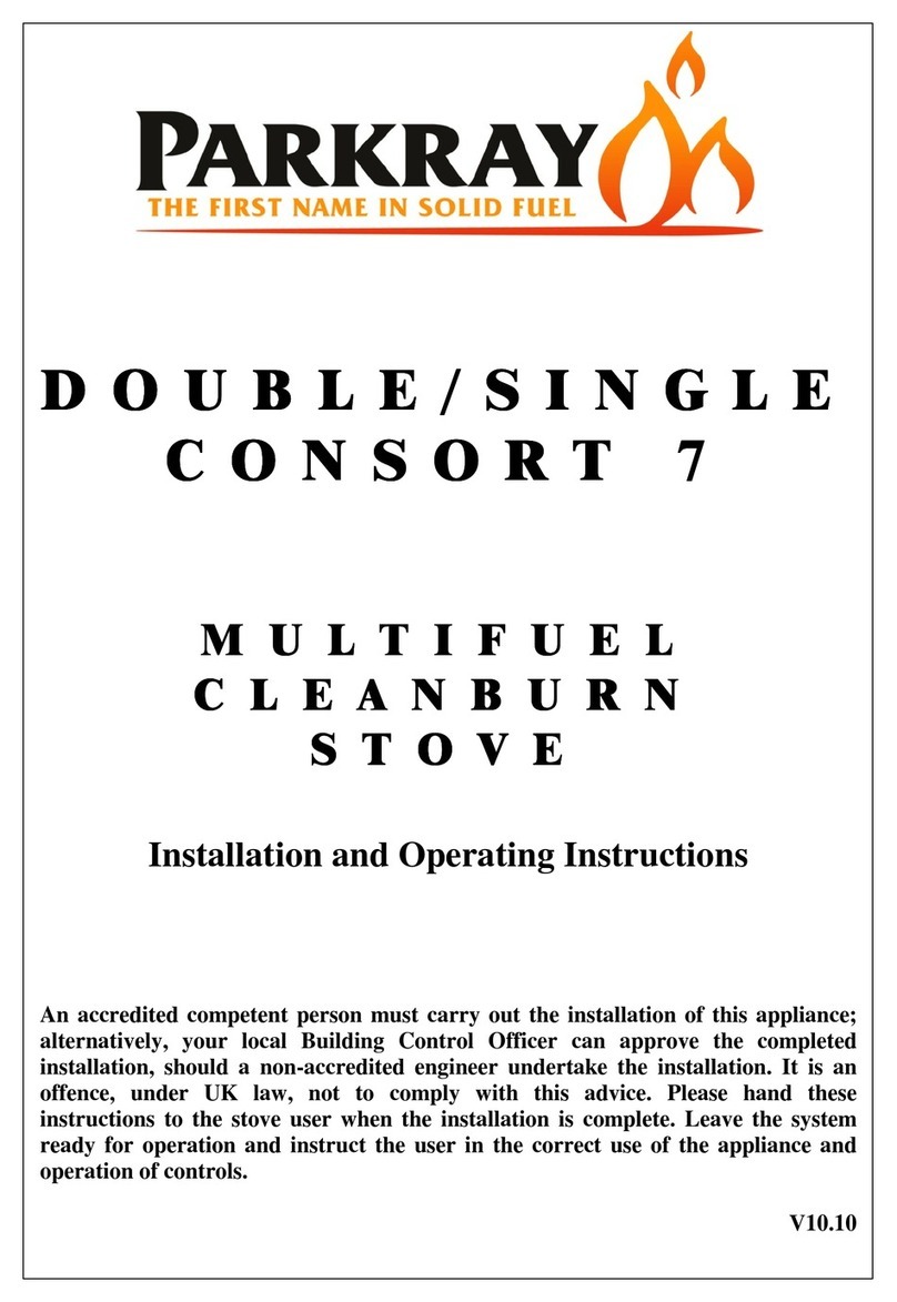 Parkray Consort 7 Installation and operating instructions