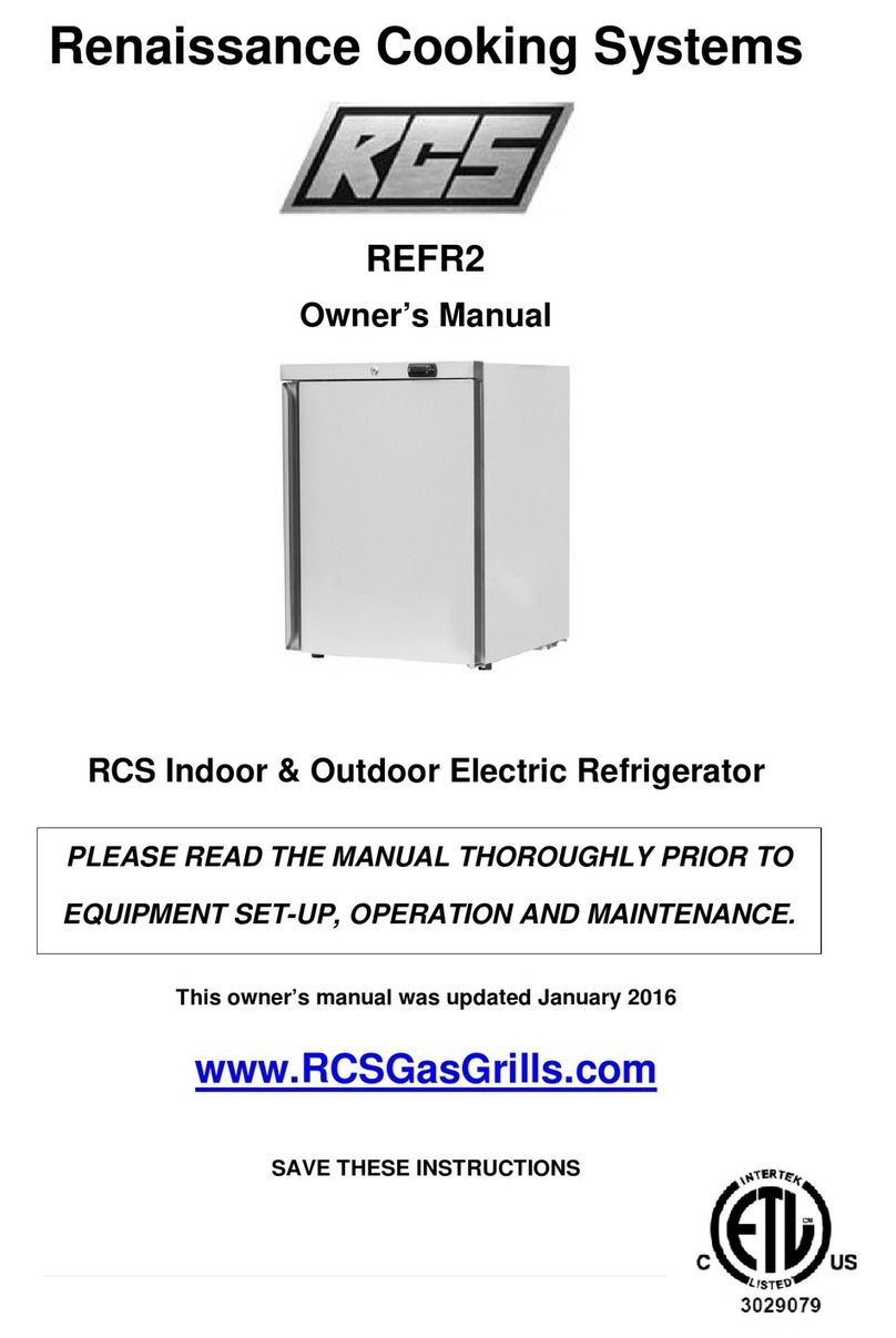 RCS REFR2 User manual