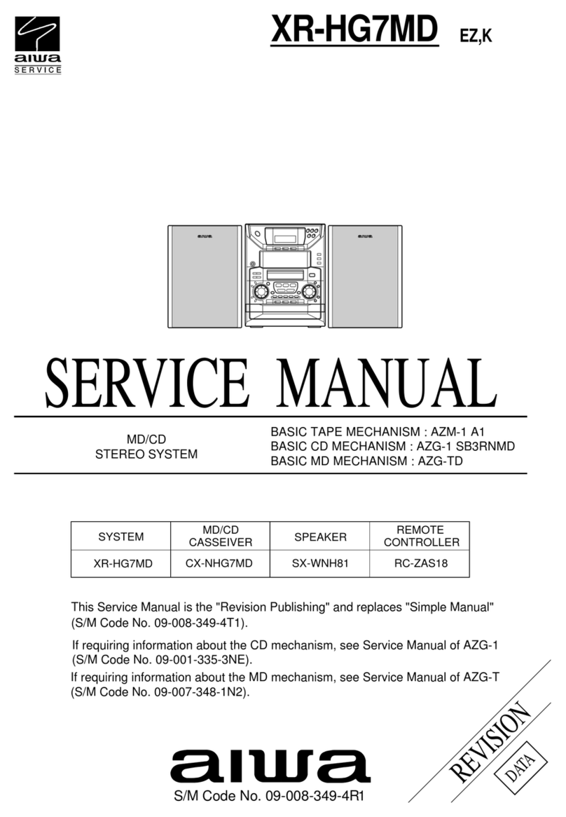 Aiwa XR-HG7MD User manual