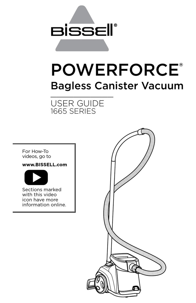 Bissell powerforce 1665 series user guide