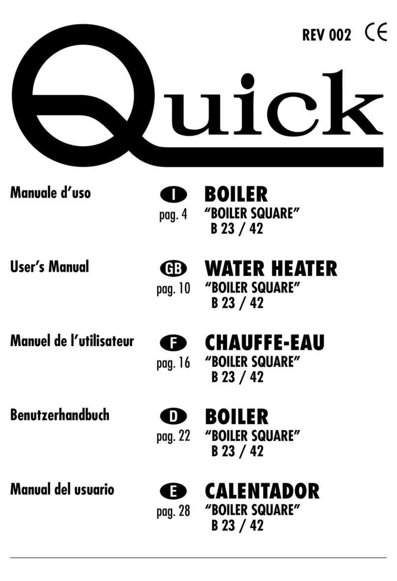 Quick Boiler Square B 23 user manual