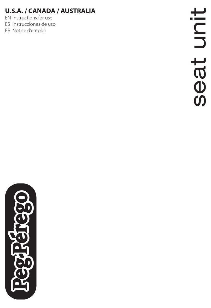Peg-Perego seat unit User manual