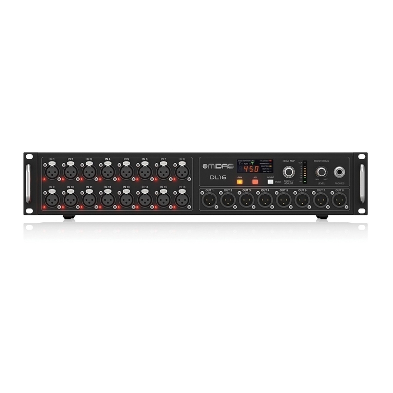 Midas DL16 User manual