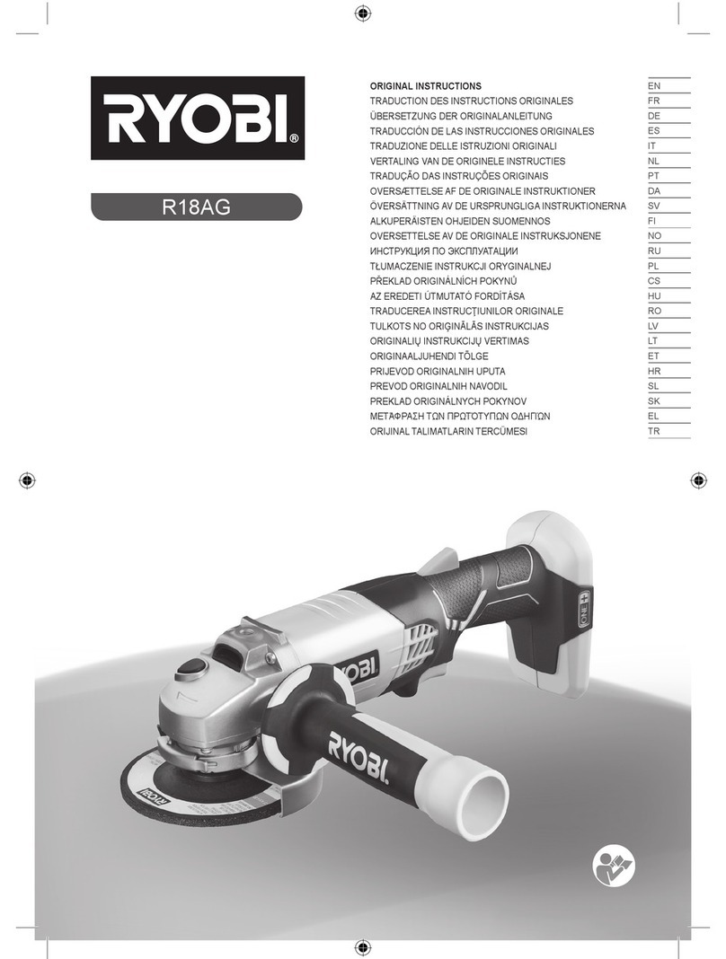 Ryobi R18AG Original instructions