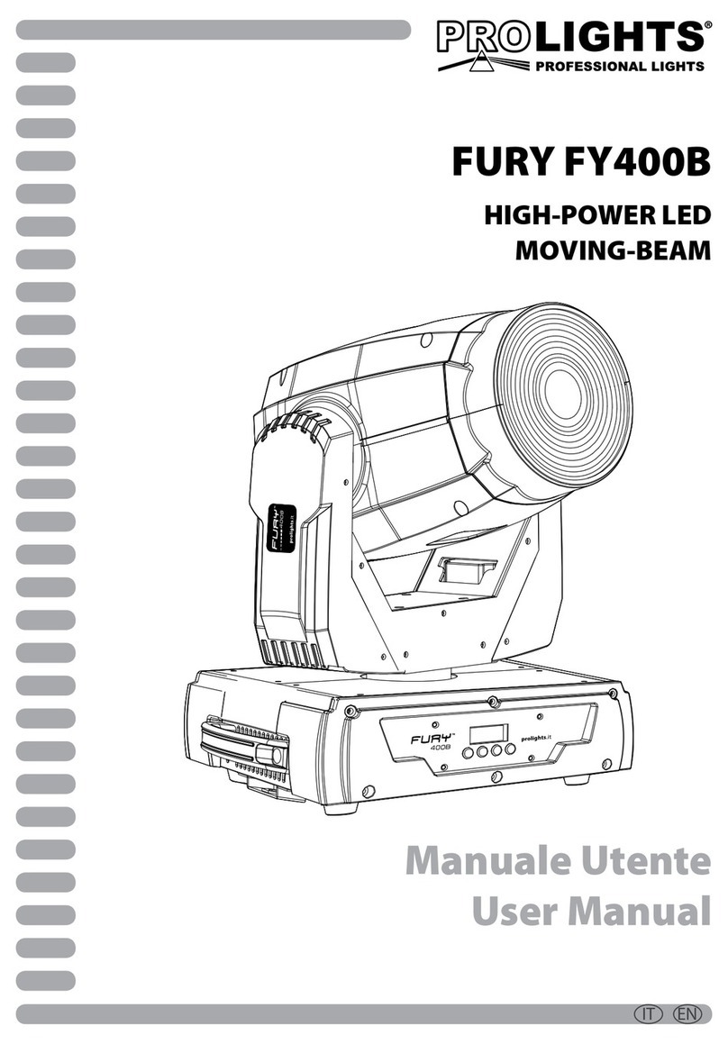 ProLights fury FY400B user manual