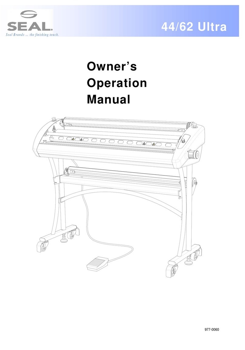 SEAL 44 Ultra Laminator Owner's operation manual