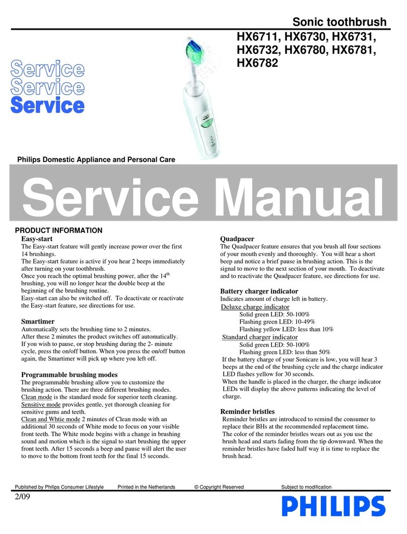 Philips Sonicare HealthyWhite HX6711 User manual Philips Sonicare HealthyWhite HX6711 User manual