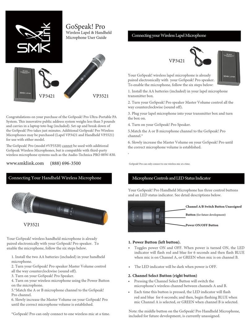 SMK-Link VP3421 GoSpeak! Pro user guide